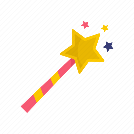 Birthday, fantasy, magic, star, stick, wand icon - Download on Iconfinder