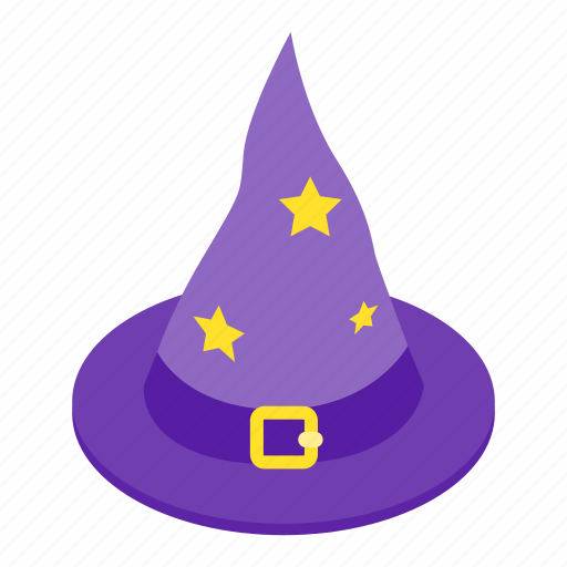 Costume, halloween, hat, isometric, october, witch, witchcraft icon - Download on Iconfinder