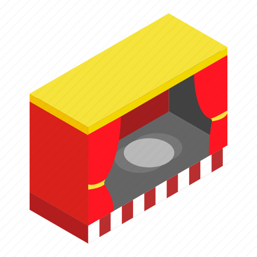 Empty, isometric, performance, scene, show, stage, theater icon - Download on Iconfinder