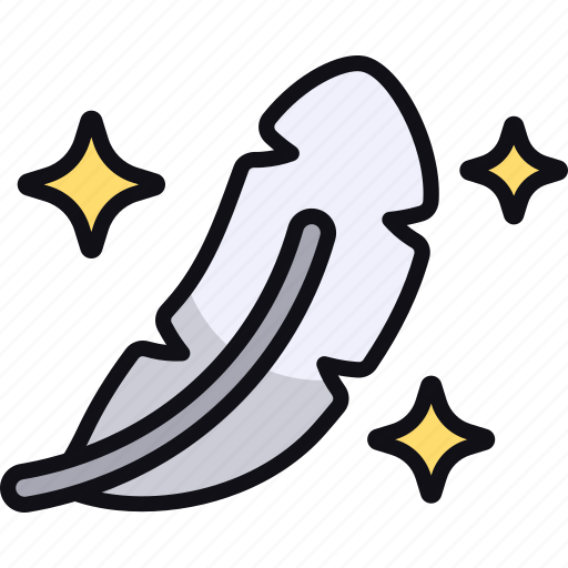 Feather, float, levitate, lightweight, bird, down icon - Download on Iconfinder