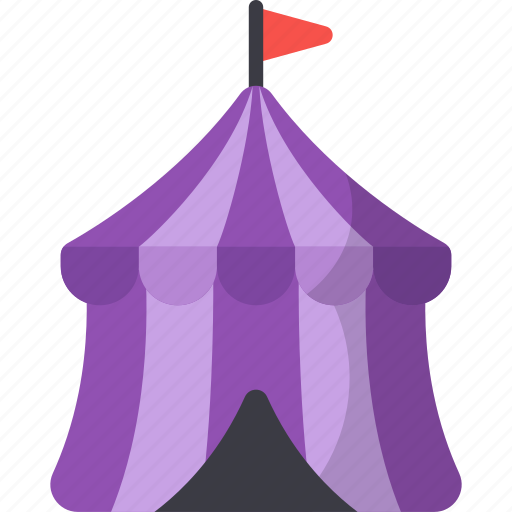 Tent, circus, fair, amusement park, entertainment, theme park icon - Download on Iconfinder