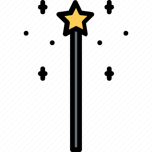 Wand, magic, trick, magician icon - Download on Iconfinder