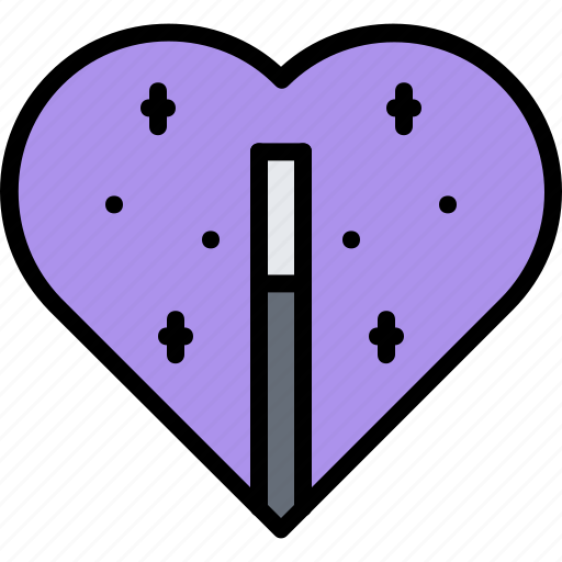Love, heart, wand, magic, trick, magician icon - Download on Iconfinder