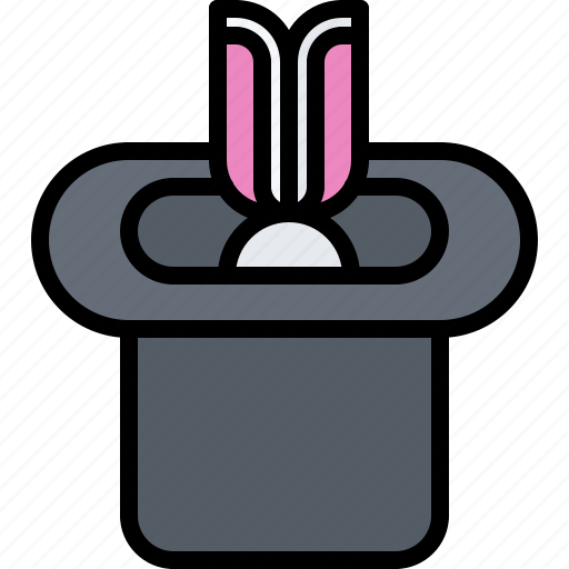 Top, hat, rabbit, ears, magic, trick, magician icon - Download on Iconfinder