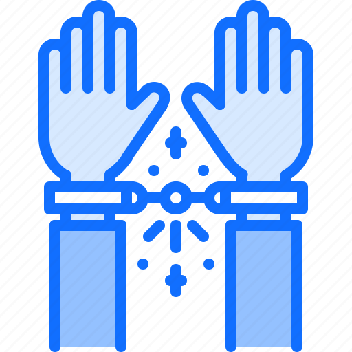 Hands, handcuffs, release, magic, trick, magician icon - Download on Iconfinder