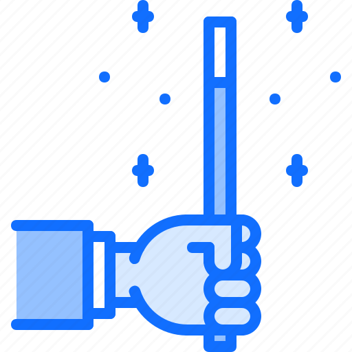 Hand, wand, magic, trick, magician icon - Download on Iconfinder