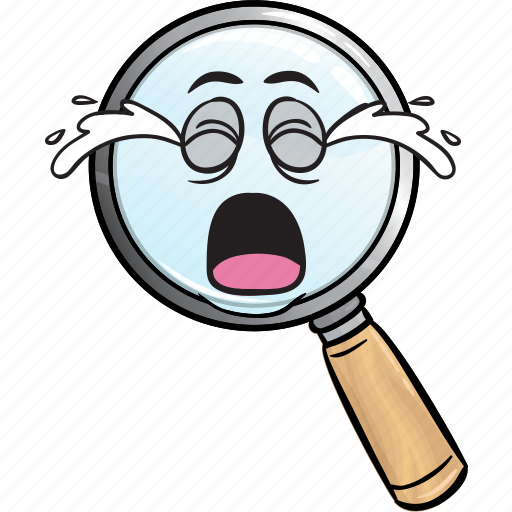Emoji, glass, magnifying, find, magnifier, search, seo icon - Download on Iconfinder