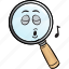 emoji, glass, magnifying, find, magnifier, optimization, search 
