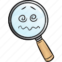 emoji, glass, magnifying, find, magnifier, search, seo 