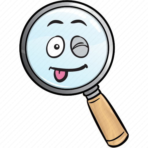 Emoji, glass, magnifying, search, seo, marketing, optimization icon - Download on Iconfinder