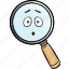 emoji, glass, magnifying, business, find, search, seo 