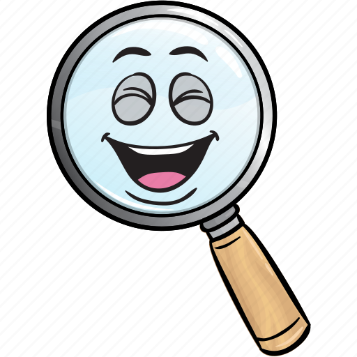 Emoji, glass, magnifying, marketing, optimization, search, seo icon - Download on Iconfinder