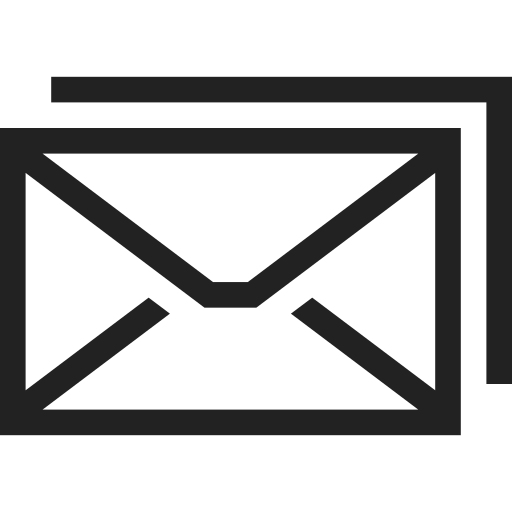 Double, email, letter, mail, message, communication, office icon - Free download