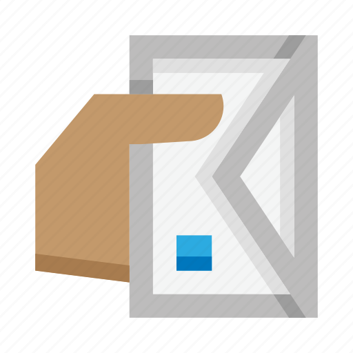Communication, mail, delivery, letter, envelope, hand, postman icon - Download on Iconfinder