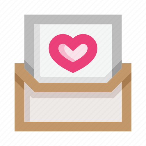 Mail, letter, envelope, love, heart, message, romance icon - Download on Iconfinder