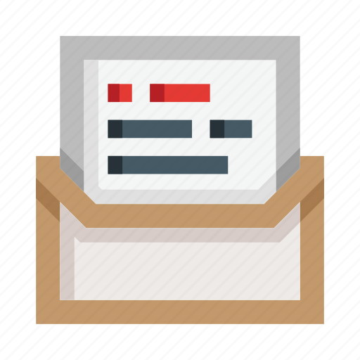 Mail, letter, envelope, open, text, email, message icon - Download on Iconfinder