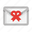 mail, letter, envelope, ribbon, email, message, gift 