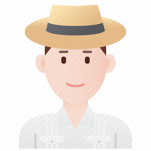 Cuban, dress, hat, man, national icon - Download on Iconfinder