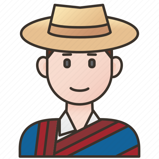 Chile, chileans, clothes, people, traditional icon - Download on Iconfinder