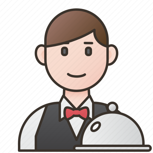 Job, restaurant, service, serving, waiter icon - Download on Iconfinder