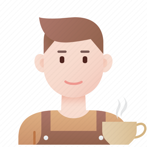 Barista, cafe, employee, job, male icon - Download on Iconfinder