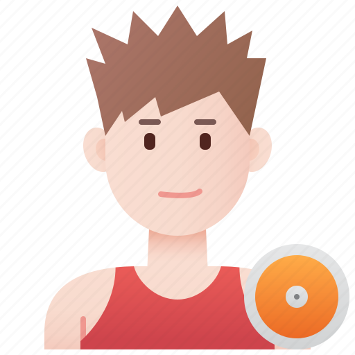 Athlete, athletics, discus, man, throw icon - Download on Iconfinder