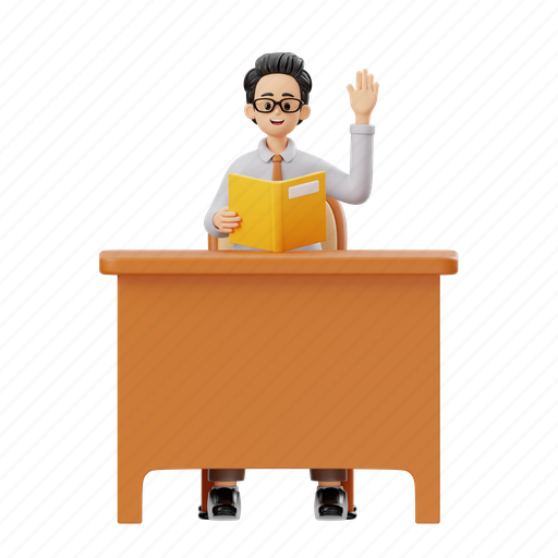 Teacher, character, education, man, people, business, study icon - Download on Iconfinder