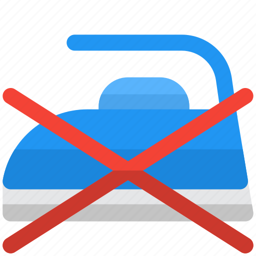 No, ironing, mall, label, instruction, sticker icon - Download on Iconfinder