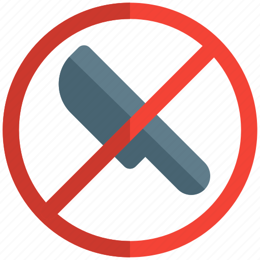 No, knife, mall, forbidden, blade, sharp object icon - Download on Iconfinder