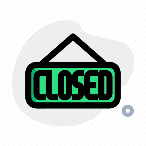 Closed, sign, mall, hanging, shop, shopping, buy icon - Download on Iconfinder