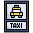 taxi, traffic, sign, automobile, service