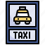 taxi, traffic, sign, automobile, service 