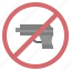 no, weapons, guns, signaling, prohibition, forbidden 
