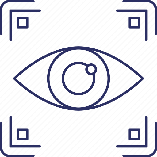 Biometric access, biometric eye identification, biometry, eye authentication, eye recognition icon - Download on Iconfinder