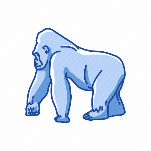 Animal, ape, gorilla, great ape, mammal, orangutan, primate icon - Download on Iconfinder