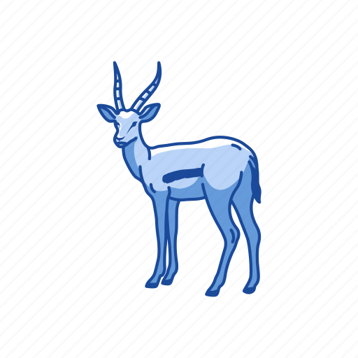 Animal, antelope, gazelle, hart mountain antelope, invertebrate, mammal icon - Download on Iconfinder