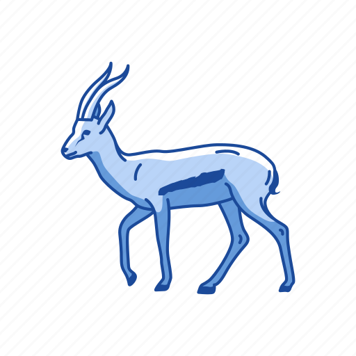 Animal, antelope, gazalle, hart mountain antelope, invertebrate, mammal icon - Download on Iconfinder
