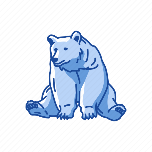 Animal, bear, brown bear, kodiak bear, mammal, sitting bear icon - Download on Iconfinder