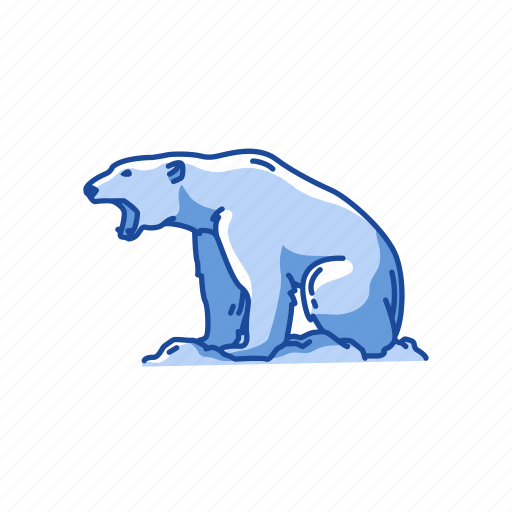 Animal, bear, grizzly, mammal, white bear, wild bear icon - Download on Iconfinder