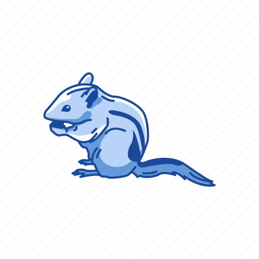 Animals, chipmunk, mammal, rodent, squirrel, striped rodent icon - Download on Iconfinder