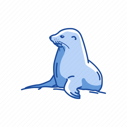 Animal, aquatic animal, mammal, pinnipeds, sea lion, seal icon - Download on Iconfinder