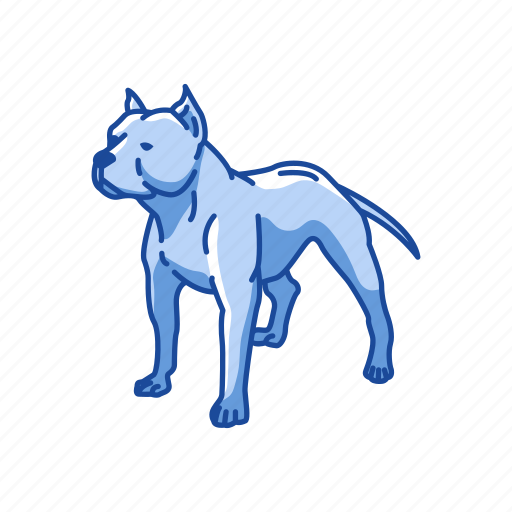 American pit bull, animals, dog, mammal, pet, pitbull icon - Download on Iconfinder