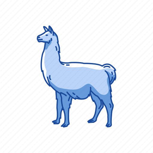 Alpaca, animals, cria, lama glama, llama, mammal icon - Download on Iconfinder
