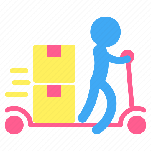 Delivery, pictogram, box, man, package, transportation icon - Download on Iconfinder