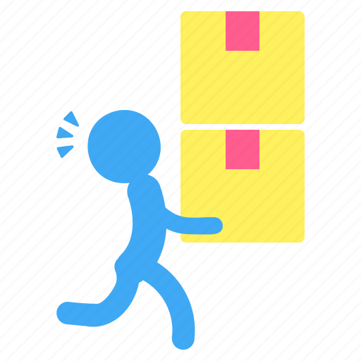 Stack, box, pictogram, delivery, man, package icon - Download on Iconfinder