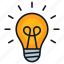 bright, bulb, idea, innovation, light 