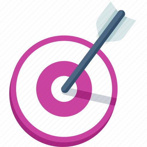 Aim, arrow, bullseye, goal, target icon - Download on Iconfinder