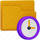 folder, management, time, document, file, clock, schedule 