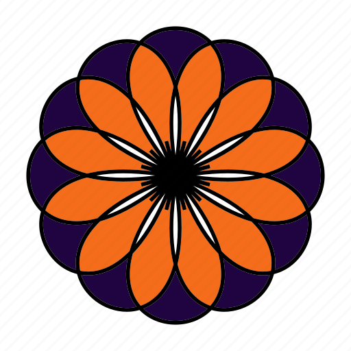 Color, flower, indian, logo, mandala, orient, yoga icon - Download on Iconfinder