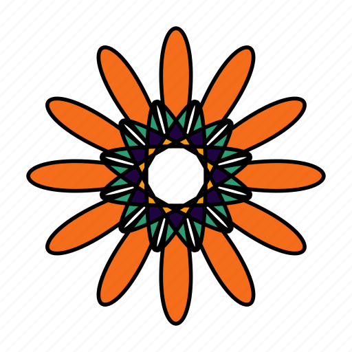 Color, flower, hindu, indian, mandala, orient, yoga icon - Download on Iconfinder